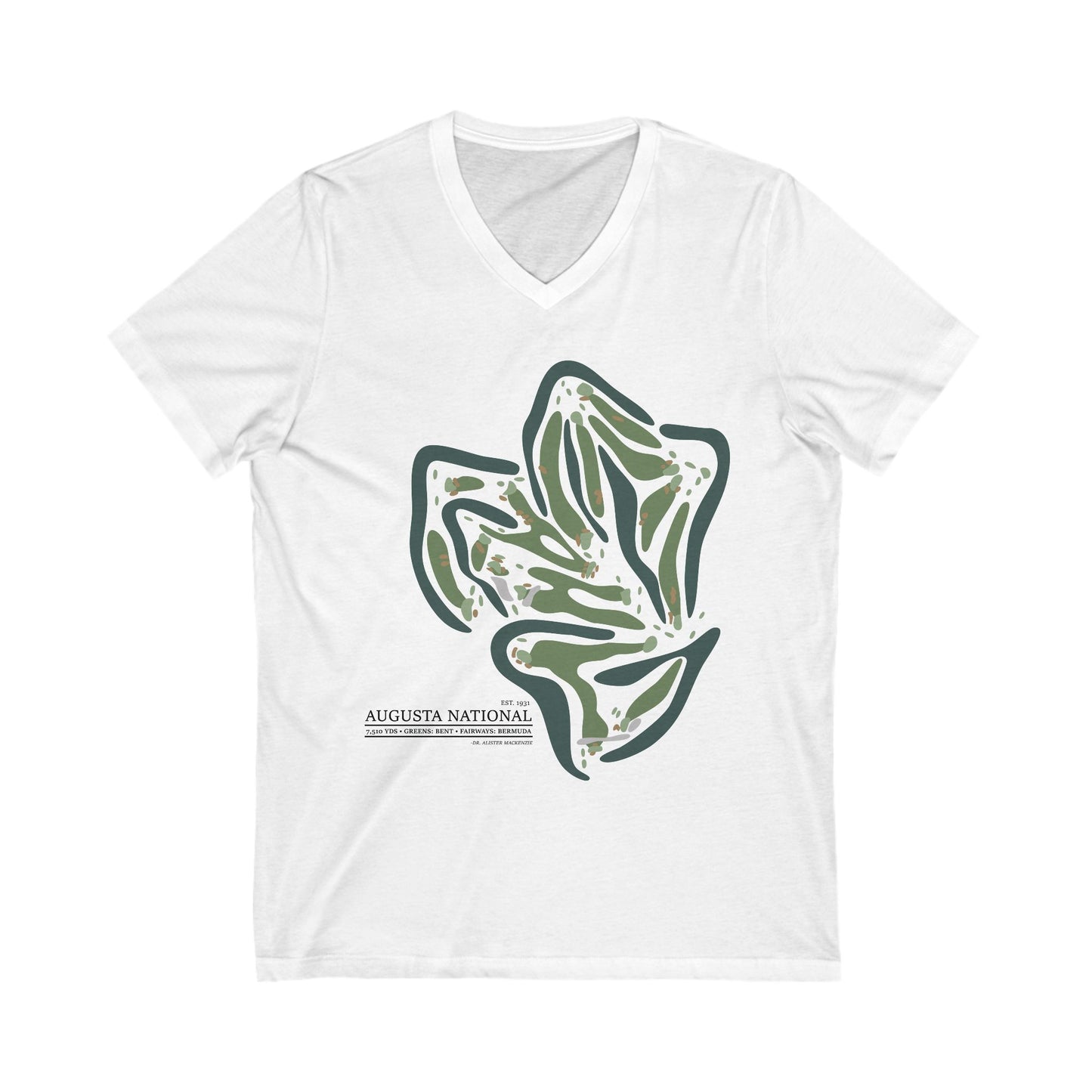 AUGUSTA NATIONAL - Unisex Jersey Short Sleeve V-Neck Tee