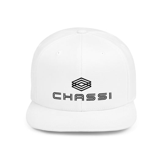 CHASSI Flat Bill Snapback Hat - Stylish White Cap for repping what you love