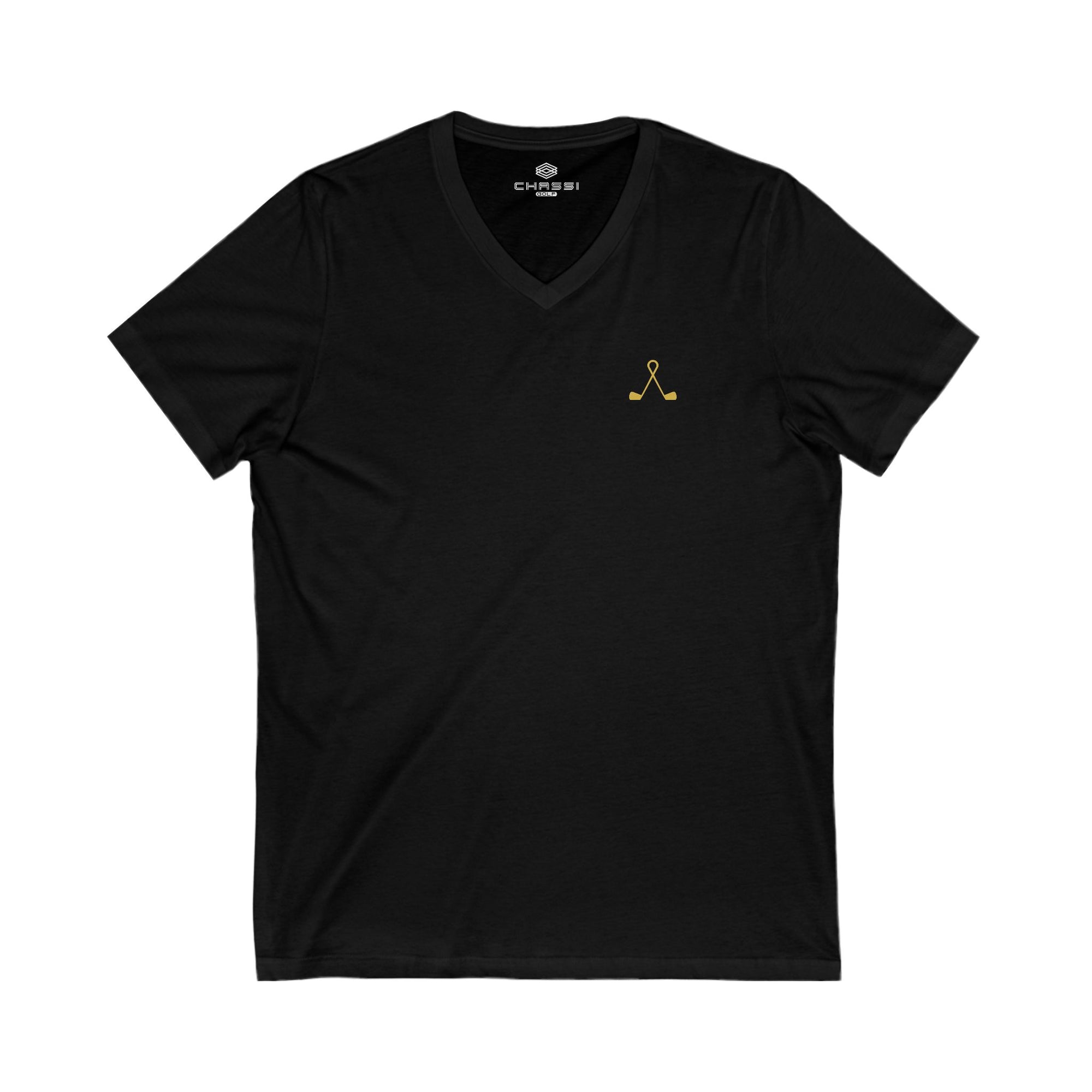 TWISTED IRON LOGO: Jersey Short Sleeve V-Neck Tee