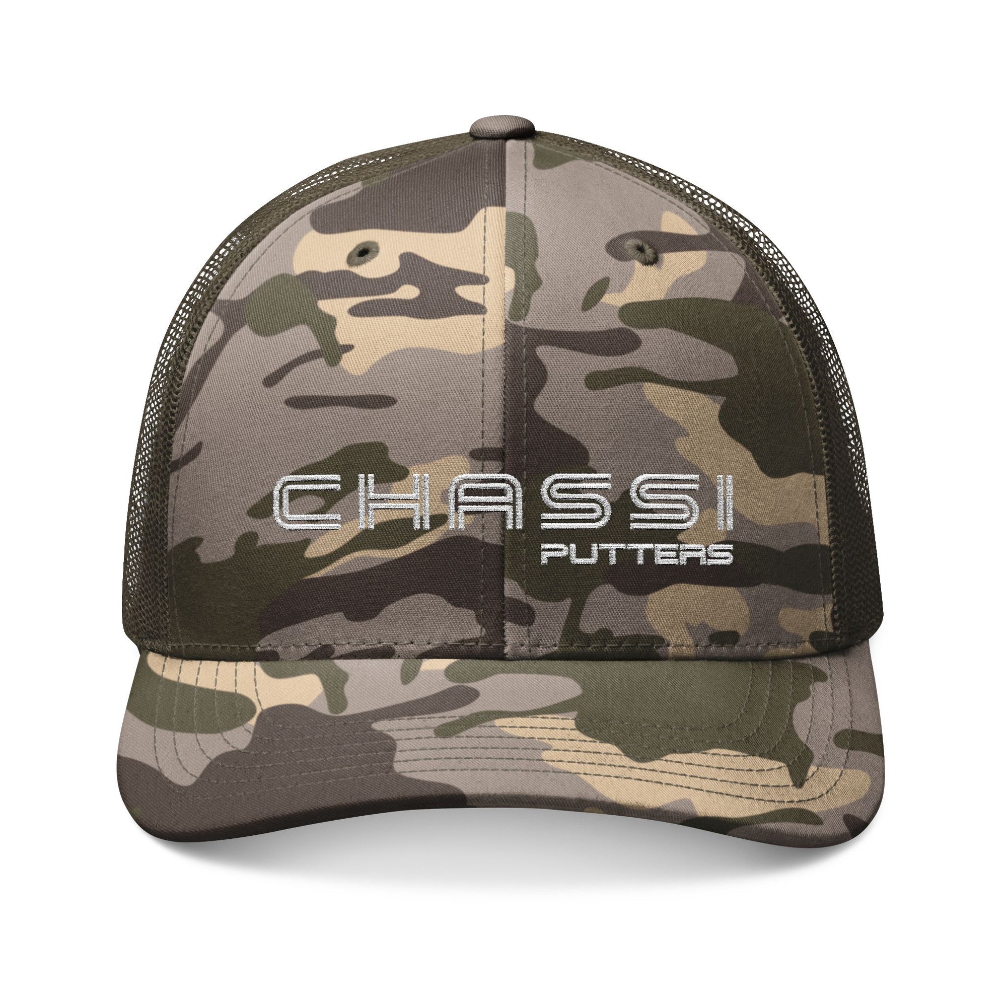 Camouflage Embroidered Trucker Hat for Outdoor Enthusiasts